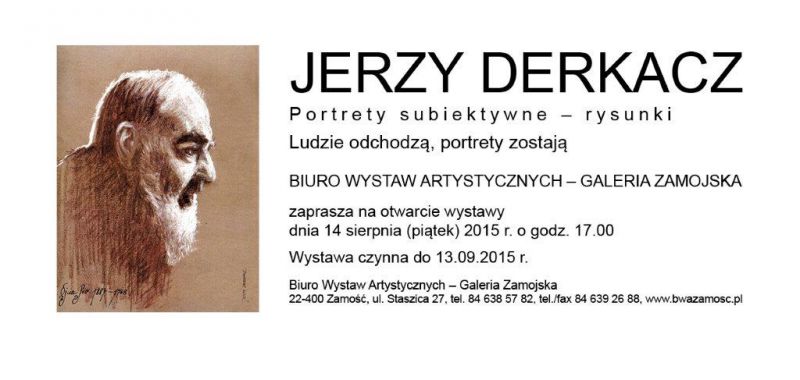 Jerzy Derkacz w BWA Galerii Zamojskiej