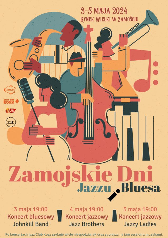 Zamojskie Dni Jazzu i Bluesa 3-5 maja 2024 r.