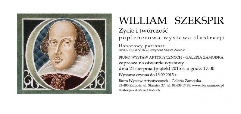 Wystawa ilustracji p.t. "William Szekspir-życie i twórczość" w BWA